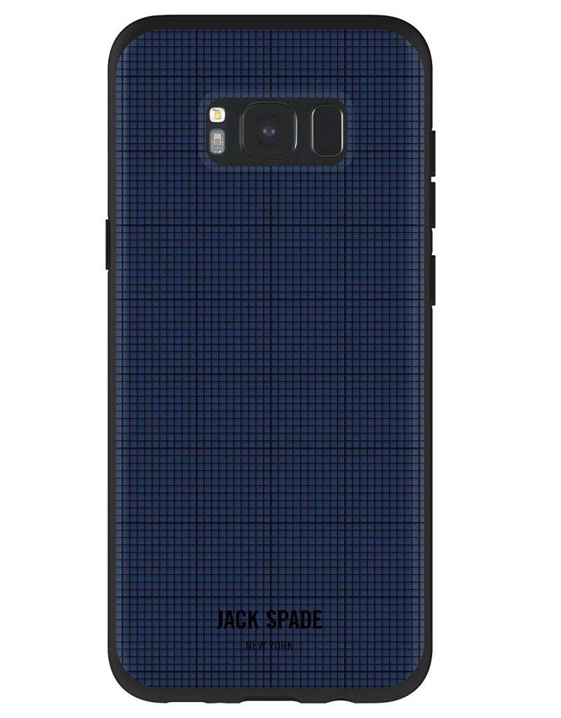 Jack Spade Graph-Check Case Navy für Samsung Galaxy S8 Plus