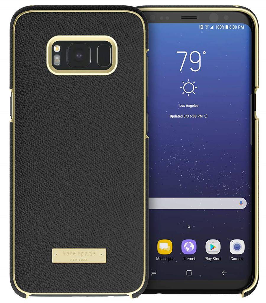 Hardshell Cover Saffiano Black für Samsung Galaxy S8 Plus