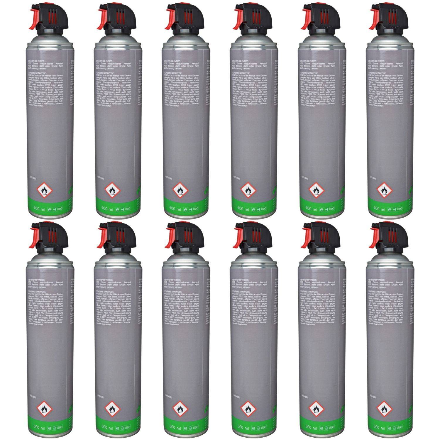 12x Druckluftspray 6 Bar