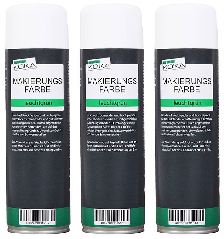 Markierungsfarbe Leuchtgrün 3 Stück