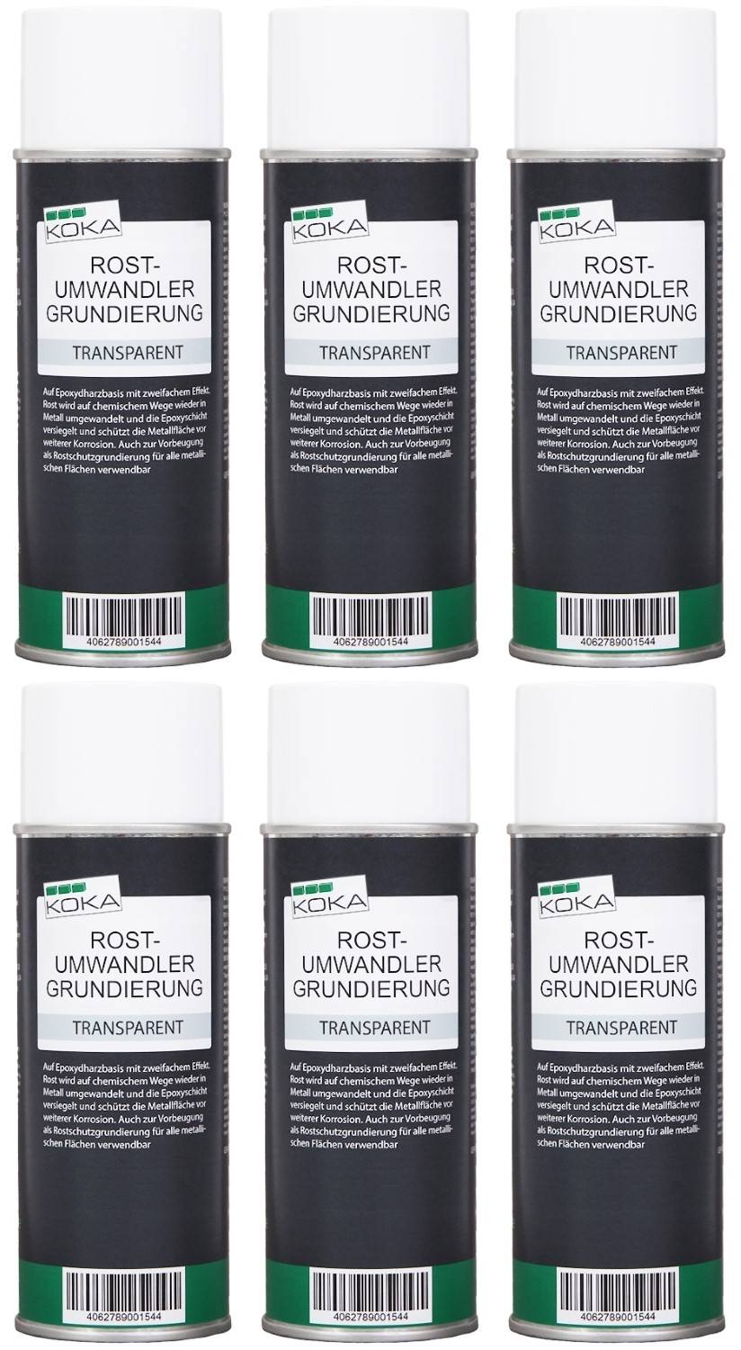 6x Rostumwandler Grundierung transparent