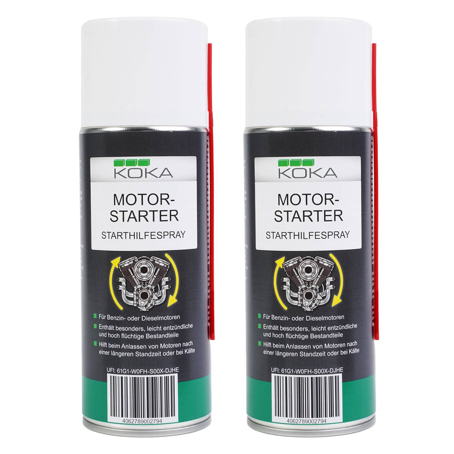 2x Motorstarter-Spray 400ml