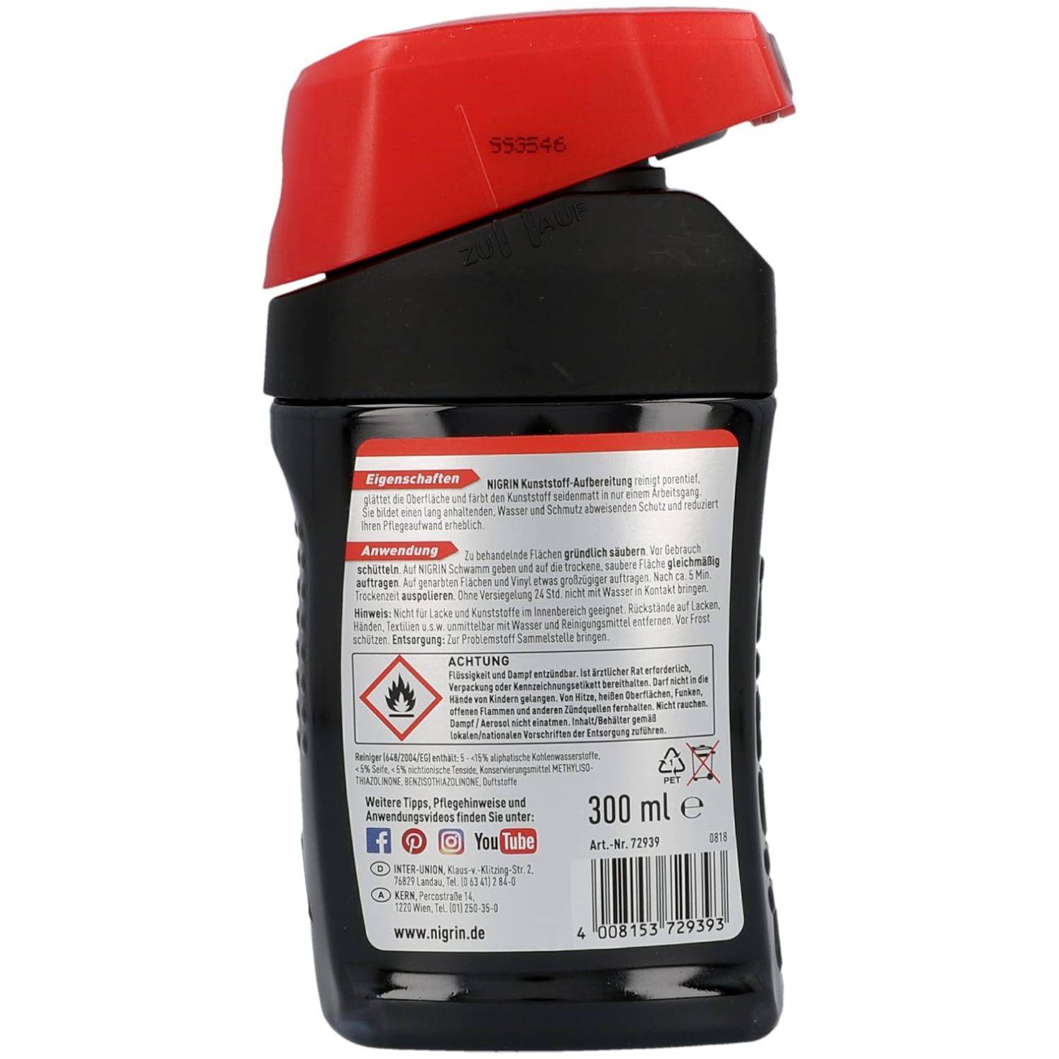 Kunststoff-Aufbereitung Color Schwarz 300ml