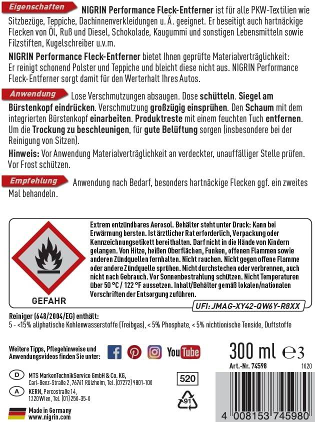 Performance Fleck-Entferner 300ml