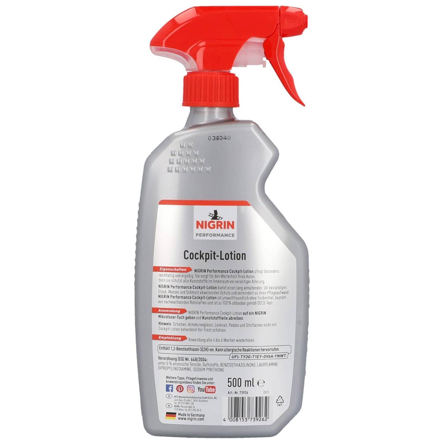 Performance Cockpit-Lotion Seidenmatt 500ml