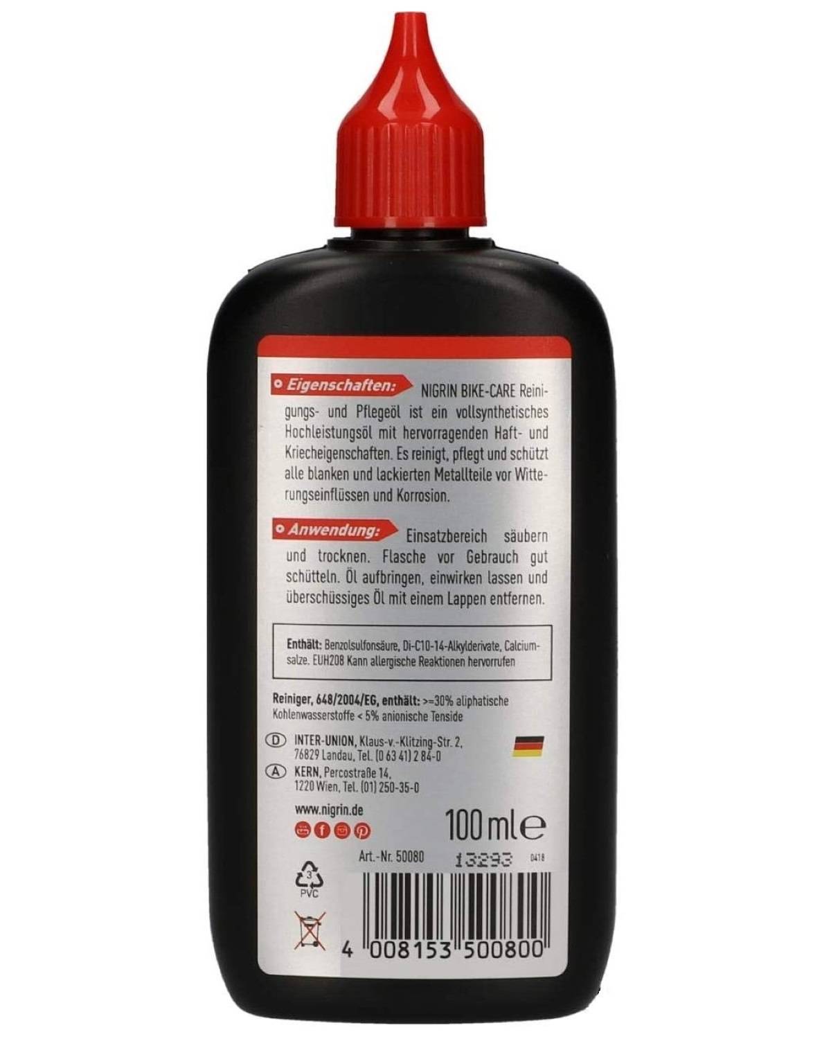 Reinigungs- & Pflegeöl 100 ml für Fahrräder
