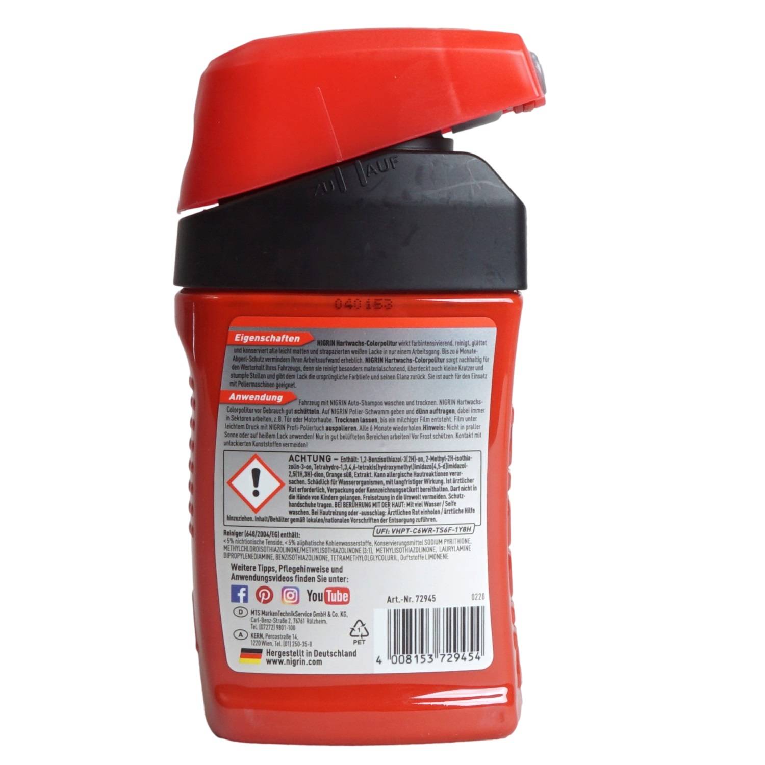 Hartwachs Color-Politur Rot 300ml