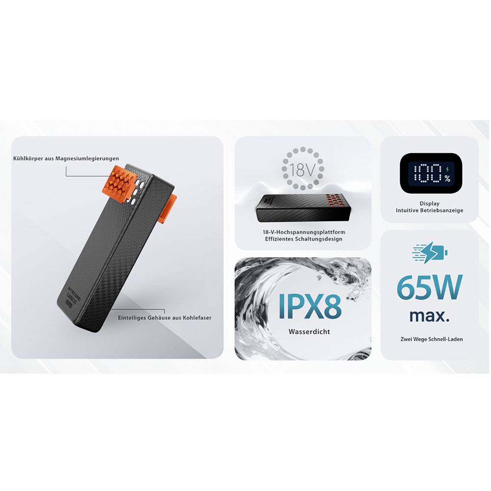 Nitecore Carbo20 Powerbank 20000mAh - Orange
