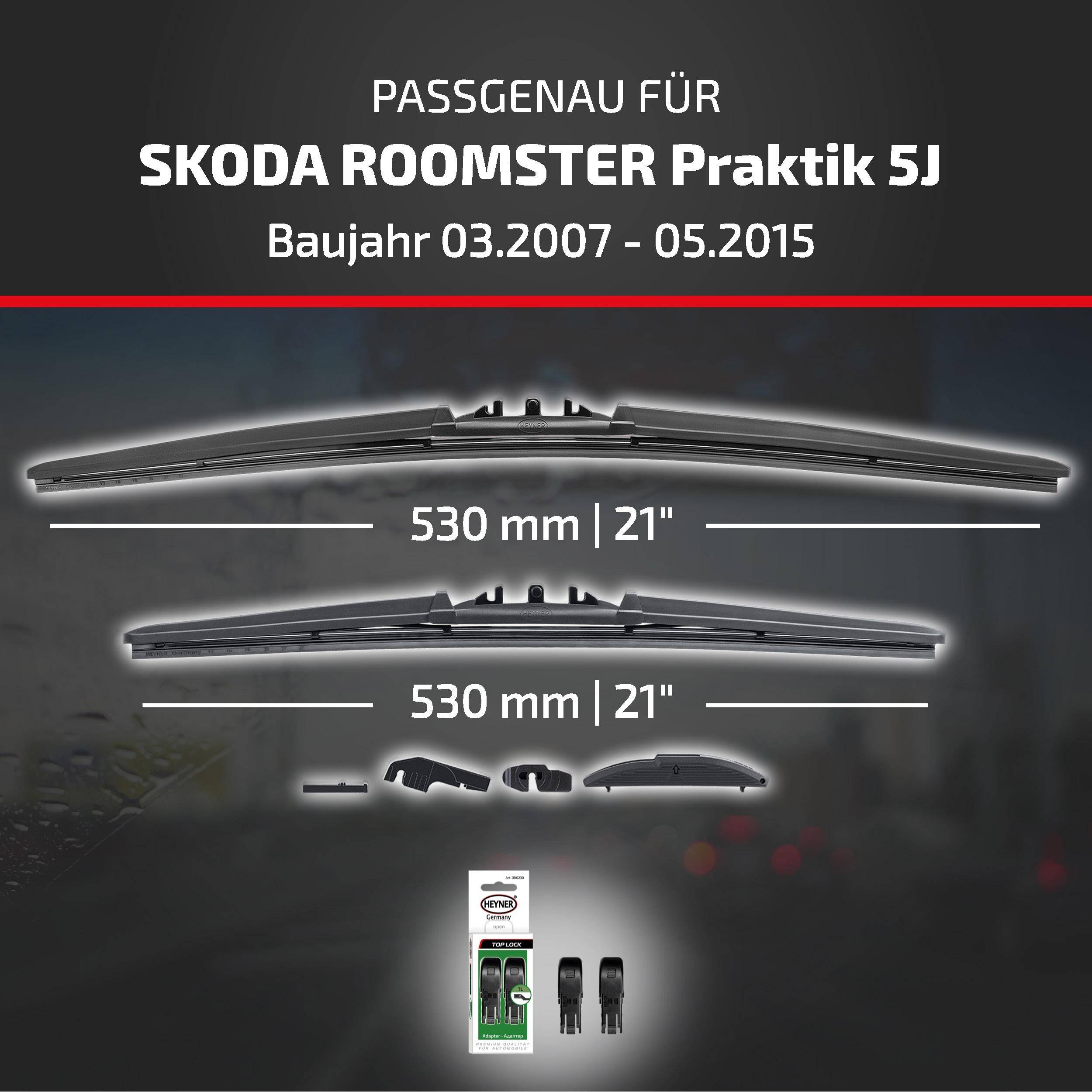 Scheibenwischerblätter für „SKODA ROOMSTER Praktik 5J