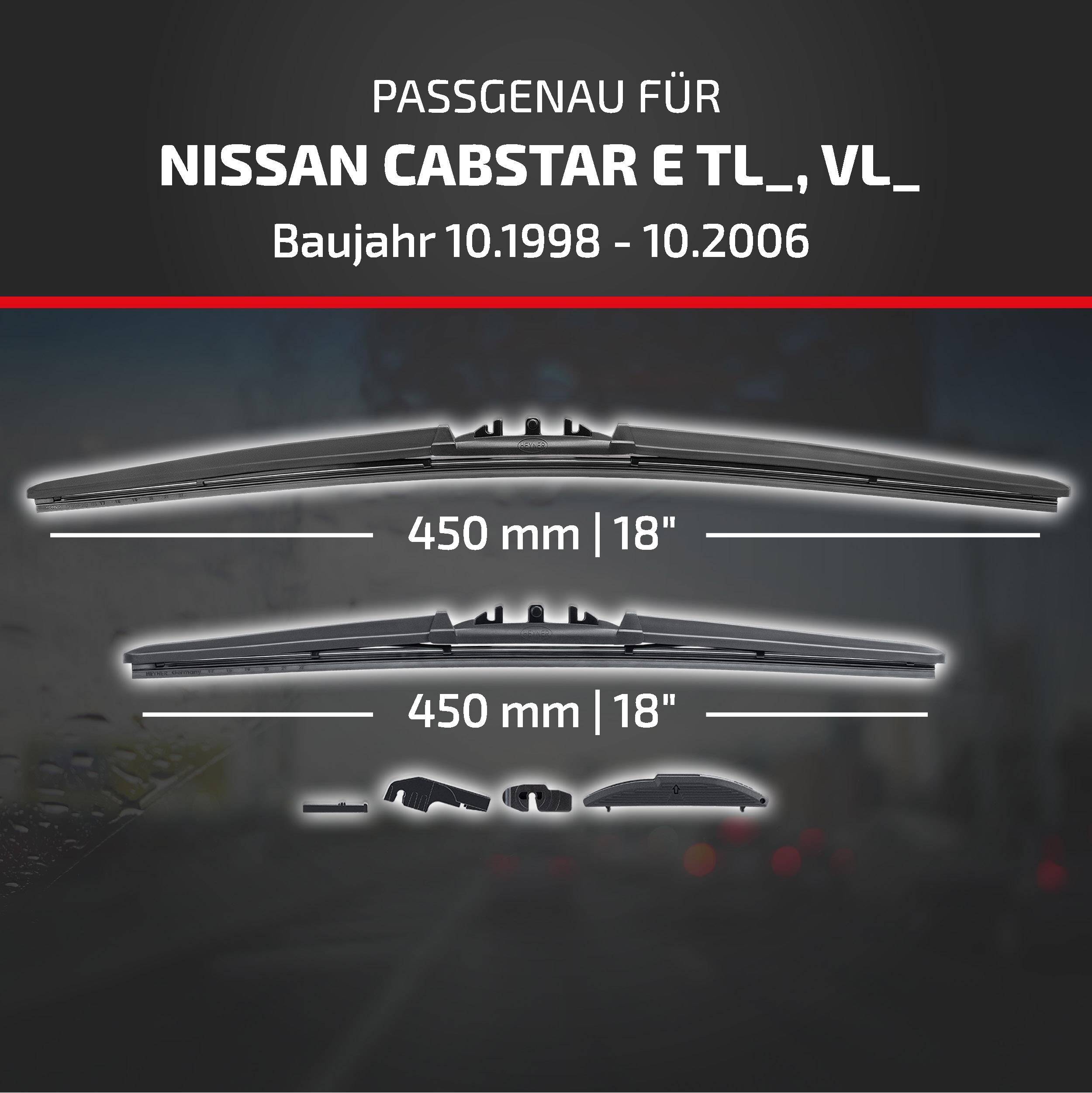 HEYNER® Scheibenwischer für NISSAN CABSTAR E