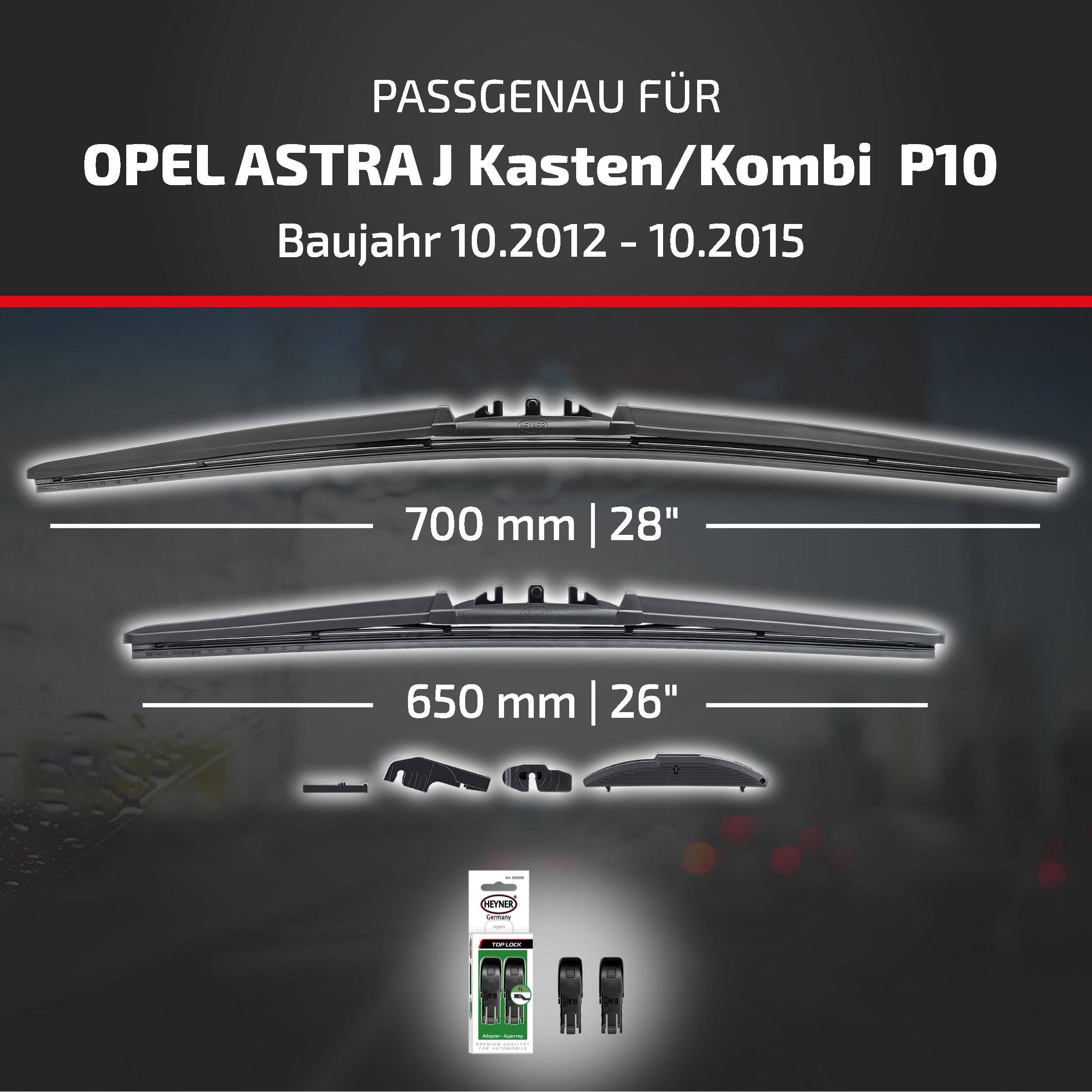 HEYNER® Scheibenwischer für OPEL ASTRA J Kasten/Kombi