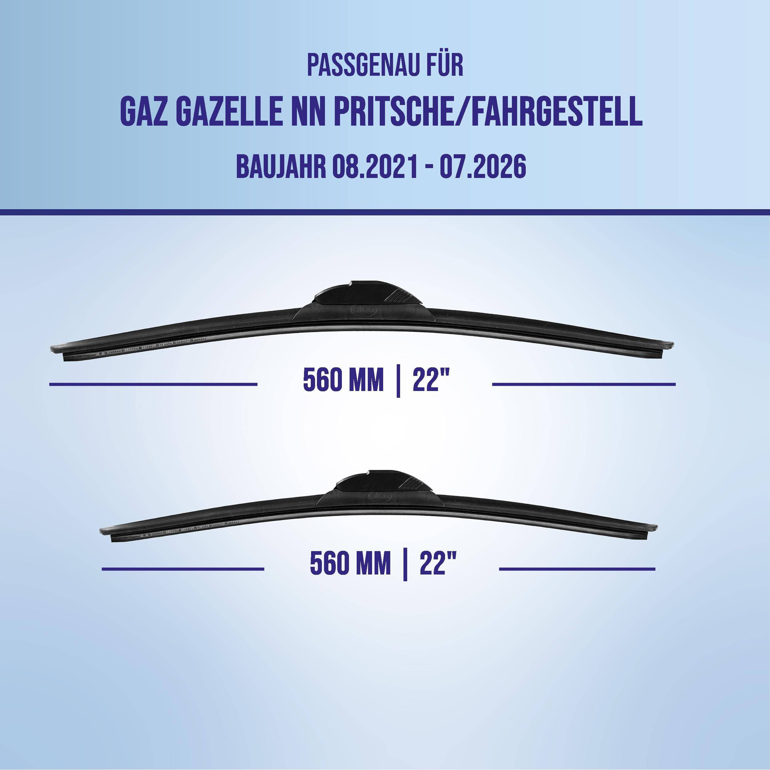 alca® Scheibenwischer für GAZ GAZELLE NN Pritsche/Fahrgestell