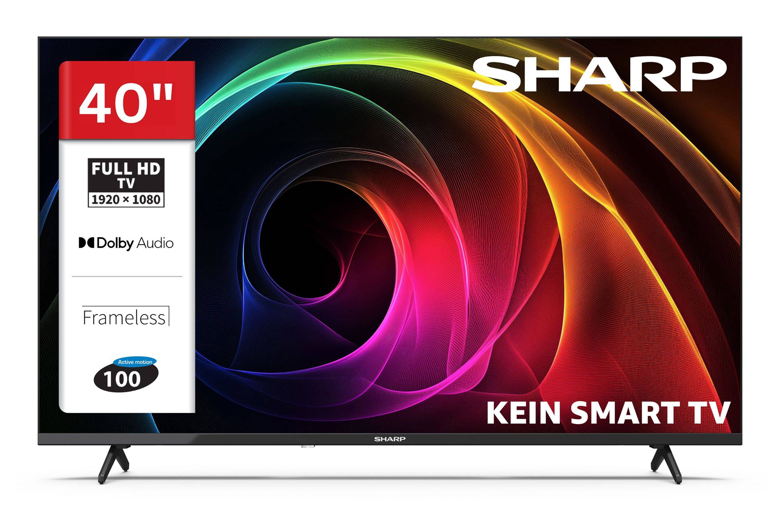 SHARP 40HA1705E 40 Zoll Fernseher LED TV mit Full HD Auflösung und Triple-Tuner DVB-C/-T2/-S2 (2026)