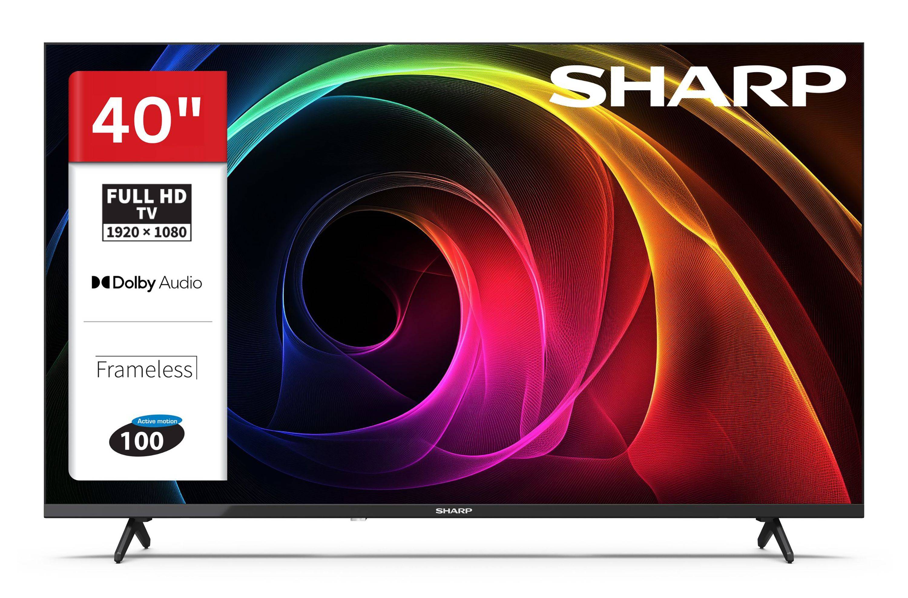 SHARP 40HA1705E 40 Zoll Fernseher LED TV mit Full HD Auflösung und Triple-Tuner DVB-C/-T2/-S2 (2026)