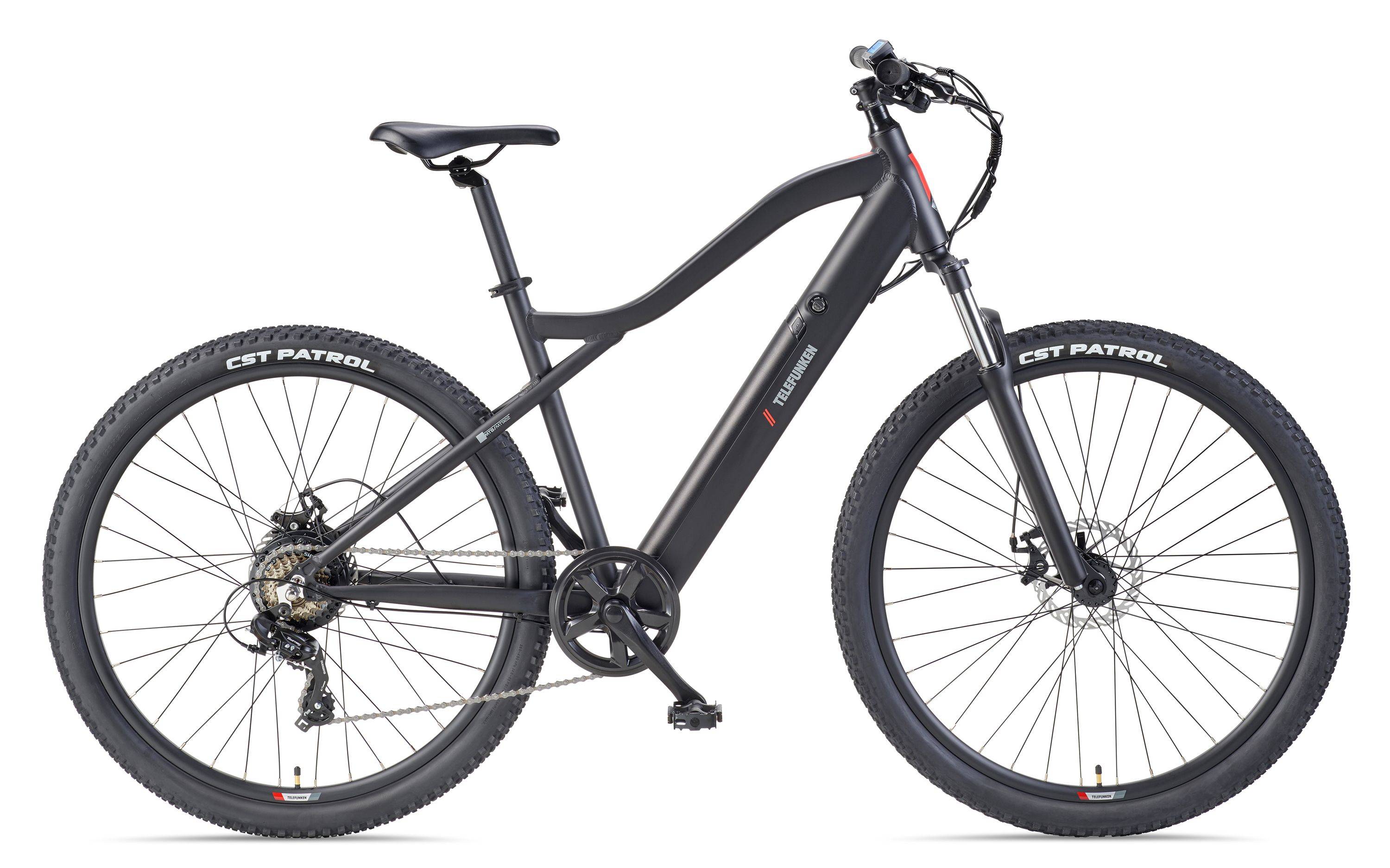 Telefunken MTB E-Bike Mountainbike | Elektrofahrrad 29 Zoll | Kettenschaltung | Heckmotor | 489,6 Wh Akku | EBike Pedelec