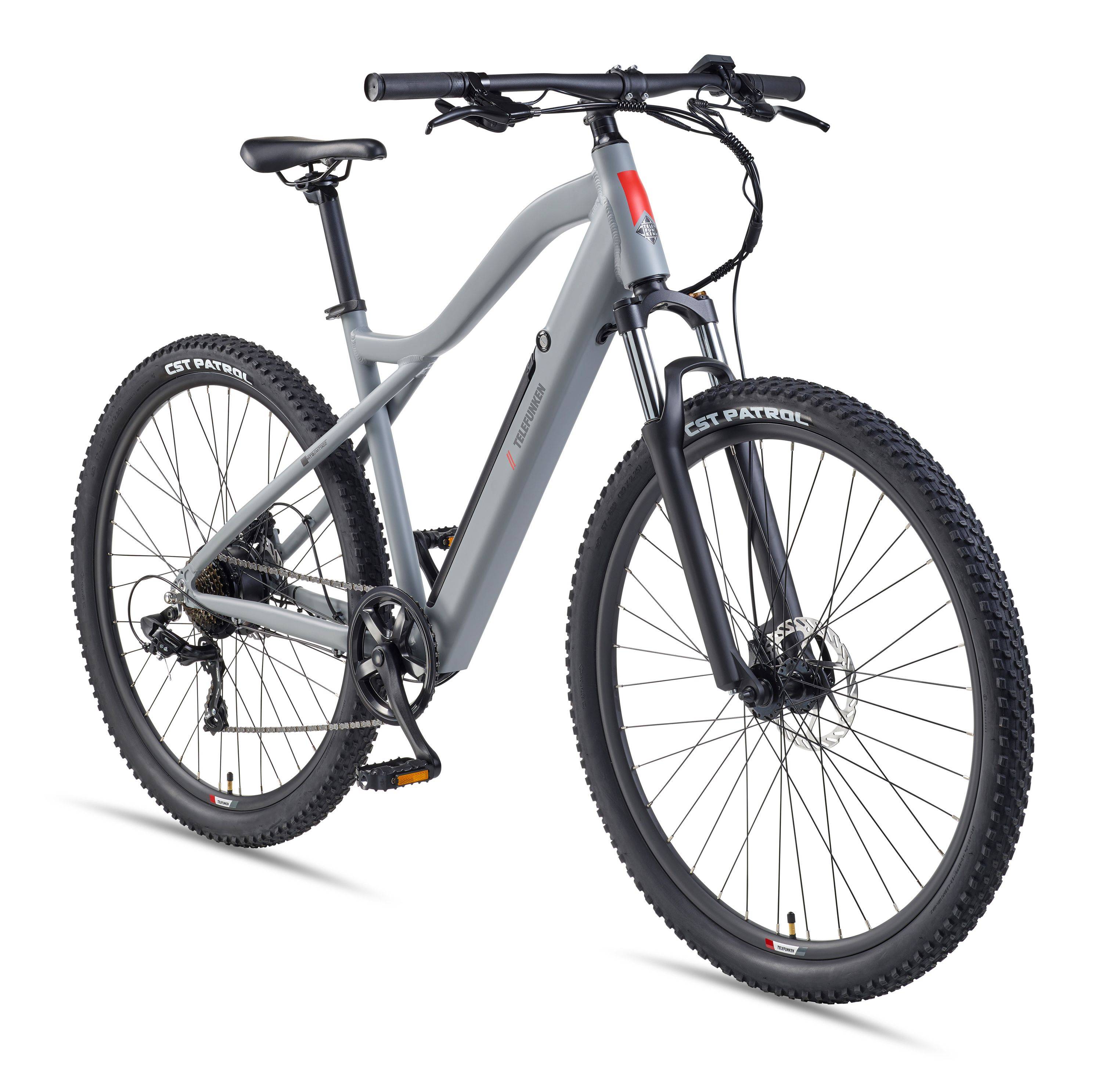Telefunken MTB E-Bike Mountainbike | Elektrofahrrad 29 Zoll | Kettenschaltung | Heckmotor | 489,6 Wh Akku | EBike Pedelec