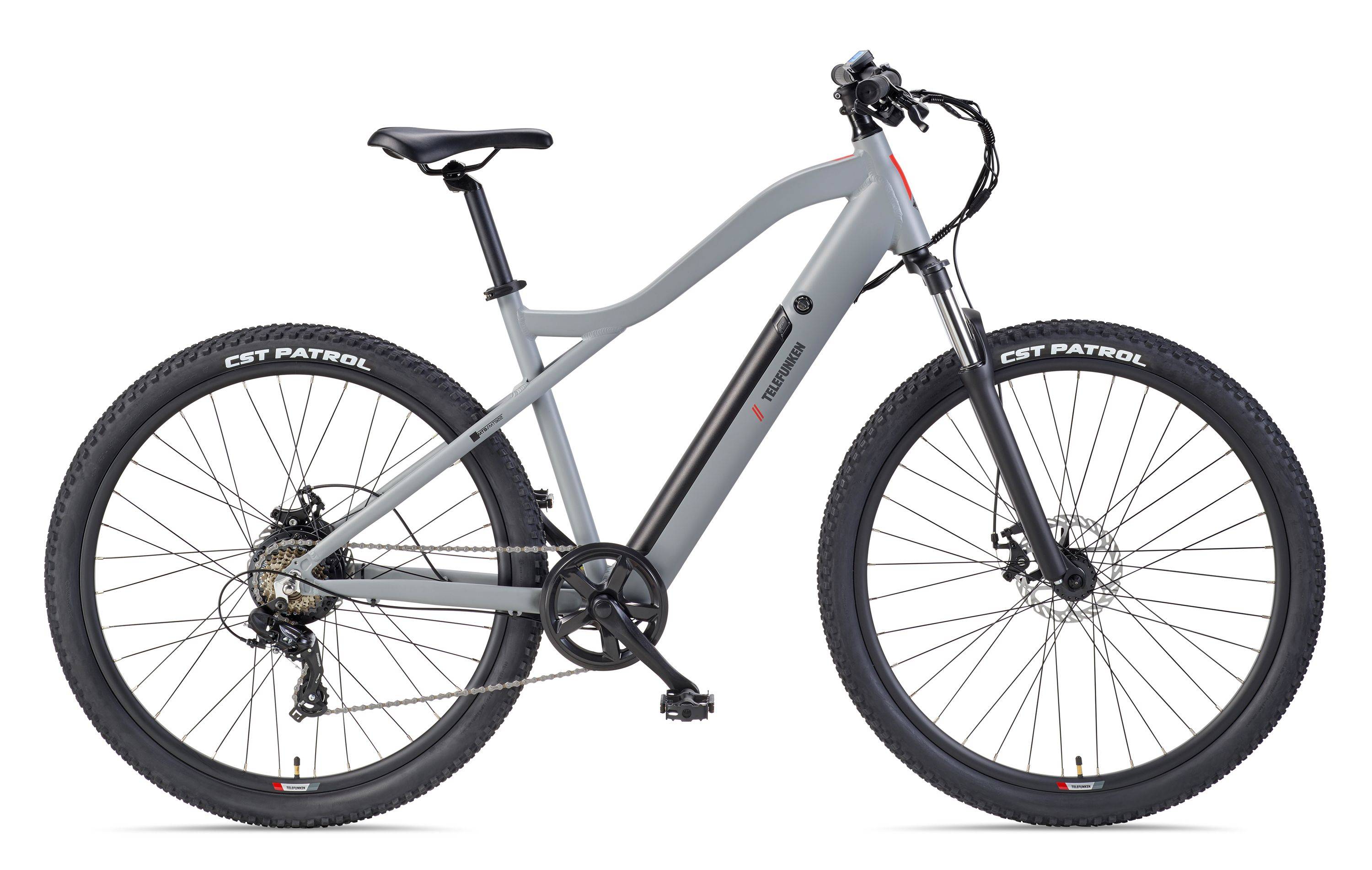 Telefunken MTB E-Bike Mountainbike | Elektrofahrrad 29 Zoll | Kettenschaltung | Heckmotor | 489,6 Wh Akku | EBike Pedelec