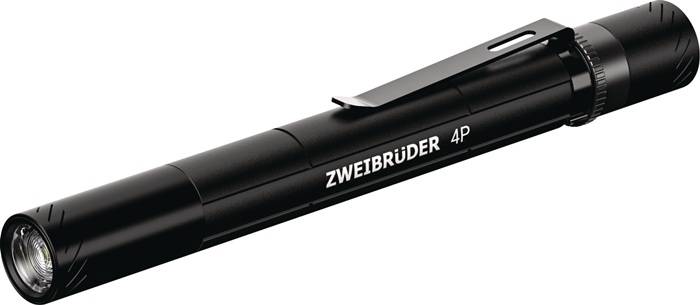 ZWEIBRÜDER ZB-8404 LED-Taschenlampe ZB4P 50 - 400 lm Akku Li-Ion 30 - 90 m schwa