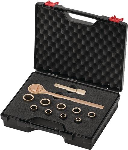 Knarrenkasten 12-tlg.SW 10-24mm Antr.1/2 Zoll ENDRES TOOLS