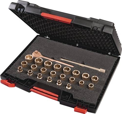 Knarrenkasten 25-tlg.SW 10-32mm Antr.1/2 Zoll ENDRES TOOLS
