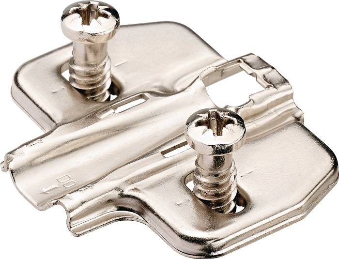 HETTICH 9099984 Kreuzmontageplatte Stahl vernickelt 0 mm