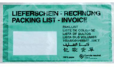 Warenbegleitpapiertasche DL Papier d.grün 1.000St.