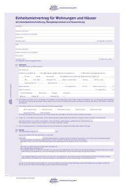 Avery Zweckform Mietvertrag 2873 A4 2x4Blatt 5 St./Pack.