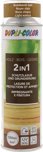 Holzschutzlasur 2in1 Farbe nussbaum hell 500ml Spraydose DUPLI-COLOR