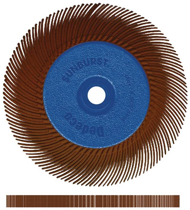 TYROLIT 34570124 Radialbürste SUNBURST Ø152xB12,7x25,4mm 36 Alox/Korund TYROLIT