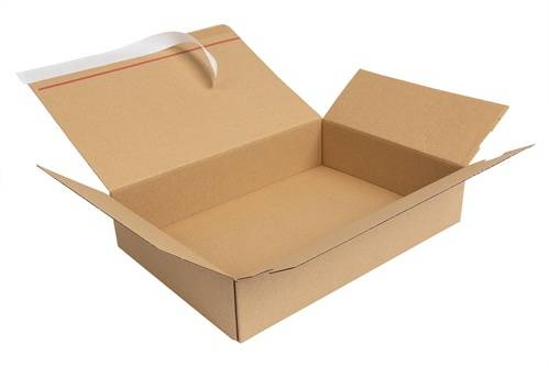 Faltkarton 1-wellig Automatikboden Maße 346x246x68mm SK Qualität 1.03E braun