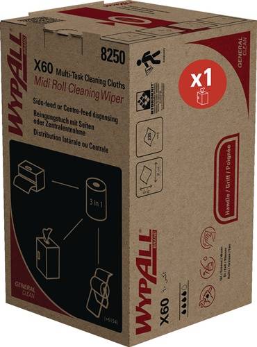 Wischtuch WypAll® X60 8250 blau 235 Tü.1-lagig WYPALL