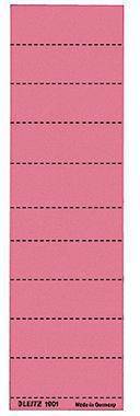 Leitz Beschriftungsschild 19010025 blanko 4zeilig rot 100 St./Pack.