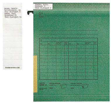 Leitz Beschriftungsschild ALPHA 24650001 weiß 100 St./Pack.