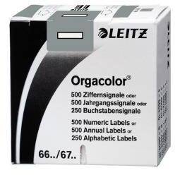 Leitz Buchstabensignal Orgacolor 66181000 I grau 250 St./Pack.