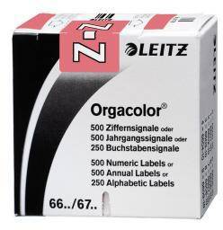 Leitz Buchstabensignal Orgacolor 66351000 Z rosa 250 St./Pack.