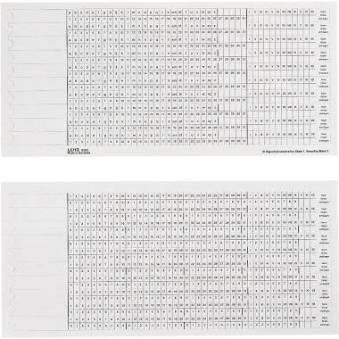 Leitz Organisationsstreifen 61610001 S1/2ws 100 St./Pack.