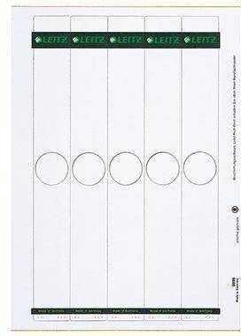 Leitz Ordneretikett 60990085 lang schmal Papier grau 125 St./Pack.