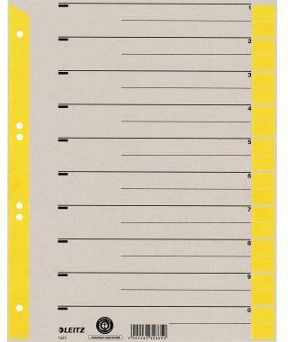 Leitz Trennblatt 16520015 DIN A4 230g Karton gelb 100 St./Pack.