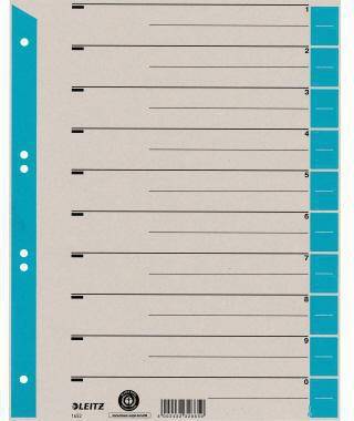 Leitz Trennblatt 16520030 DIN A4 230g Karton hellblau 100 St./Pack.
