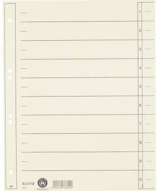 Leitz Trennblatt 16570011 A4 200g Karton chamois 100 St./Pack.