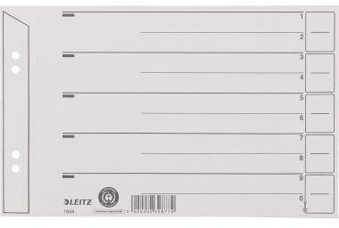 Leitz Trennblatt 16560085 A5 quer 200g Karton grau 100 St./Pack.