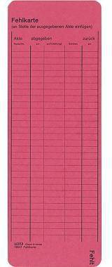 Leitz Leitkarte 24500025 rot 50 St./Pack.