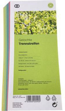 Soennecken Trennstreifen oeco 1417 10,5x24cm sortiert 100St.