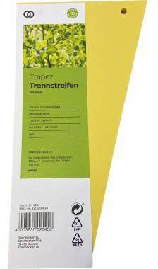 Soennecken Trennstreifen oeco 1431 12,5/6,5x24cm gelb 100St.