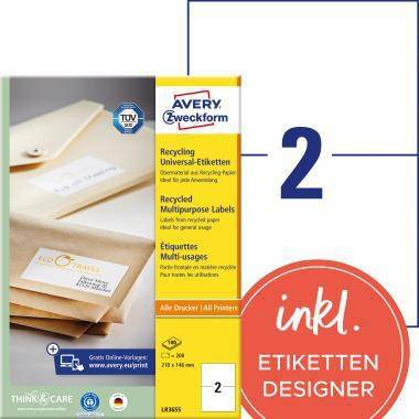 Avery Zweckform Etikett RC LR3655 210x148mm nws 200St