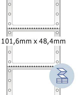 HERMA Etikett 8113 101,6x48,4mm weiß 3.000 St./Pack.