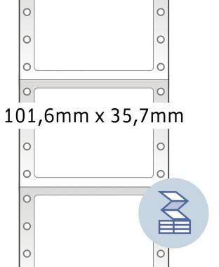 HERMA Computeretikett 8212 101,6x35,7mm weiß 4.000 St./Pack.