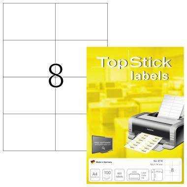 Etikett TopStick 8716 105x74mm weiß 800 St./Pack.