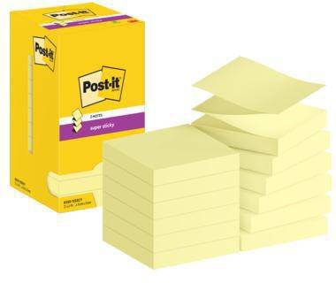 Post-it Haftnotiz R330-12SSCY 76x76mm 90Bl ge 12St