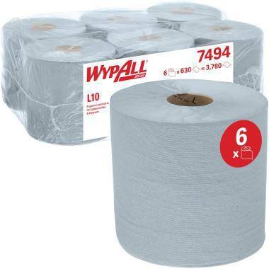 WYPALL Wischtuch Roll Control 7494 18,5x38cm blau 6St.